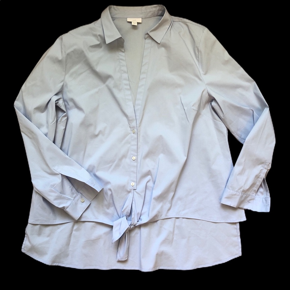 J JILL FRONT TIE BLOUSE XL